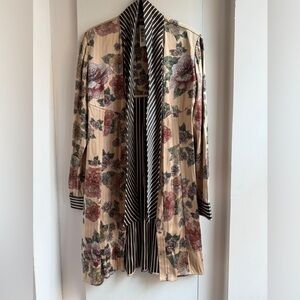 La Perla Striped and Floral Duster
